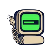 Diallie, a coiled modem cable